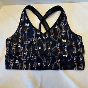 Victoria Sport, Size XL, Black with Flowers & Butterflies